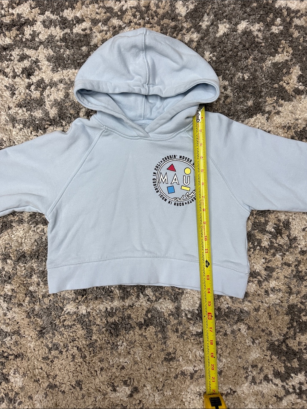 Zara x MAUI and Sons Cropped Hoodie Kid’s sz. 8-9 - Picture 6 of 7